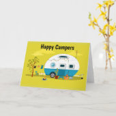 Happy Campers Trailer Kaart (Gele Bloem)
