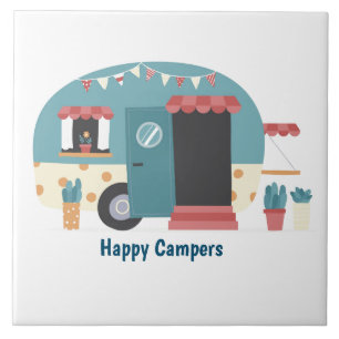 Happy Campers Trailer Tegeltje