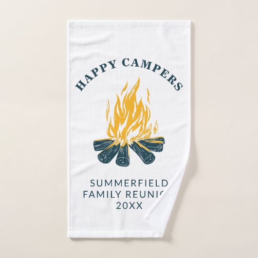 Happy Campers Vacation Family Trip Custom Camping Handdoek (Handdoek)