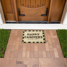 Happy Campers woord art doormat Deurmat