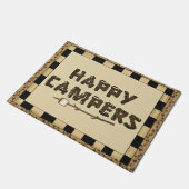 Happy Campers woord art doormat Deurmat (Schuin)