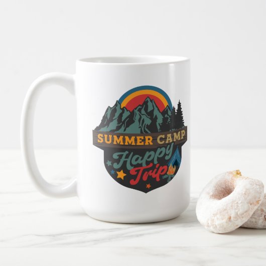 Happy Campers Zomerreis Koffiemok (Met donut)