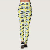 Happy campervan cartoon illustratie leggings (Achterkant)