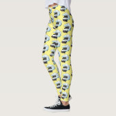 Happy campervan cartoon illustratie leggings (Links)