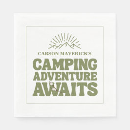Happy Camping Adventure Awaits Kids Birthday Servet