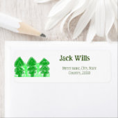 Happy camping camper één verjaardag kinder boomhou etiket (Insitu)