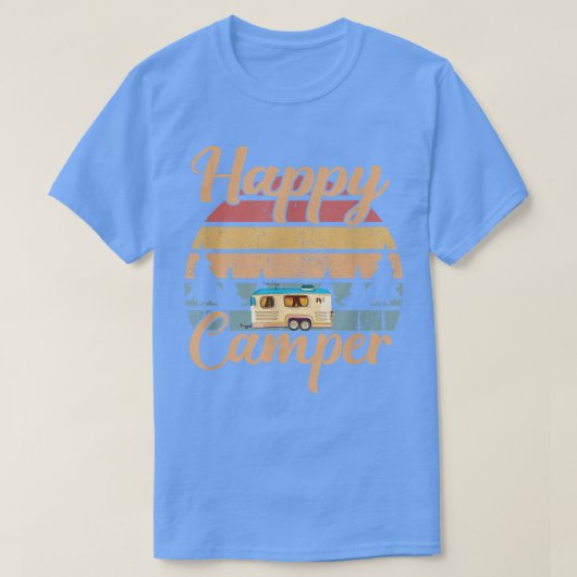 Happy Camping Funny Gift Men Women T-shirt (Design voorkant)