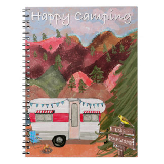 Happy Camping Spiral Notitieboek