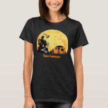 Happy Campoween haunted house rv camper trailer