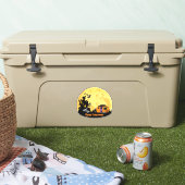 Happy Campoween haunted house trailer rv camper Sticker (Koeler)