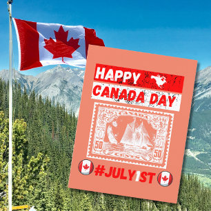 Happy Canada dag 1 juli Briefkaart