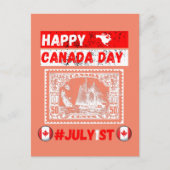 Happy Canada dag 1 juli Briefkaart (Voorkant)