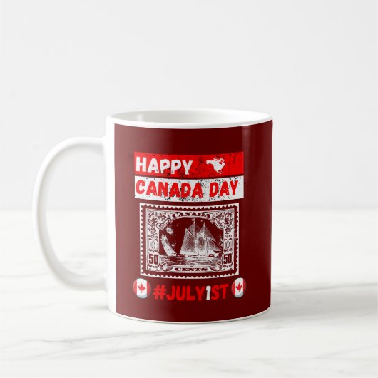 Happy Canada dag 1 juli Koffiemok (Links)