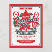 Happy Canada Dag Viering BBQ Party Feestdagenkaart (Voorkant)