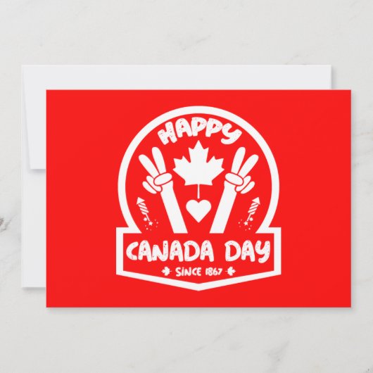 Happy Canada Day 1 juli Bedankkaart (Voorkant)