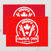 Happy Canada Day 1 juli Bedankkaart (Voorkant / Achterkant)