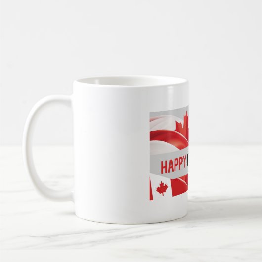Happy Canada Day, 1 juli van de Mok. Koffiemok (Links)