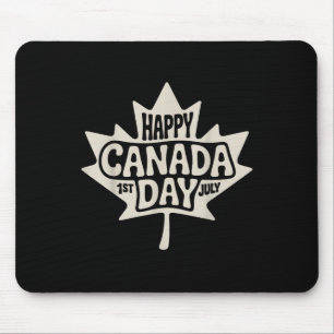 Happy Canada Day 2025 Canadese vlag esdoorn Muismat