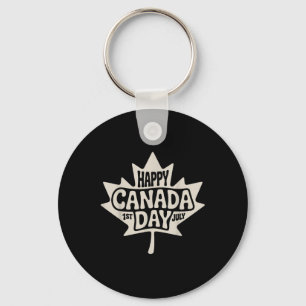 Happy Canada Day 2025 Canadese vlag esdoorn Sleutelhanger