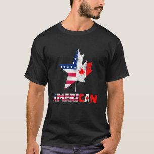 Happy Canada Day American Flag Ameri Can T-shirt