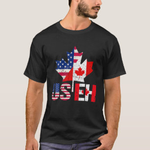 Happy Canada Day American Flag USEH Pride T-shirt