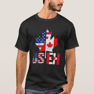 Happy Canada Day Amerikaanse Canadese vlag Useh Pr T-shirt