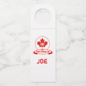 Happy Canada Day Bottle Hanger (Voorkant)