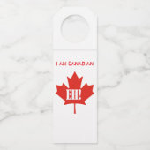 Happy Canada Day Bottle Hanger (Achterkant)