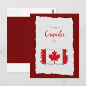 Happy Canada Day Briefkaart (Voorkant / Achterkant)