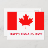 HAPPY CANADA DAY BRIEFKAART (Voorkant / Achterkant)