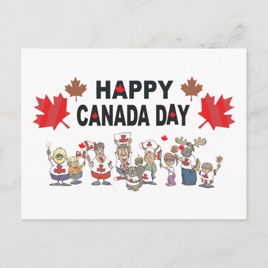 Happy Canada Day Briefkaart (Voorkant)
