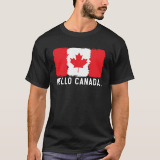 Happy Canada Day Canadian Canada Flag Maple Leaf   T-shirt