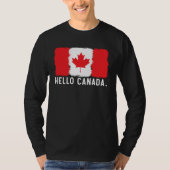 Happy Canada Day Canadian Canada Flag Maple Leaf T-shirt (Voorkant)