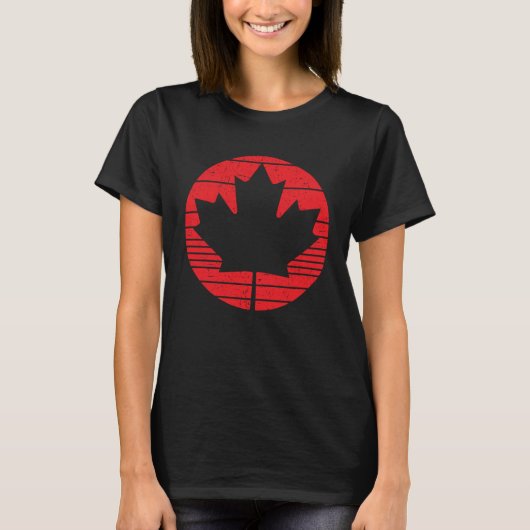 Happy Canada Day Canadian Canada Flag Maple Leaf   T-shirt (Voorkant)