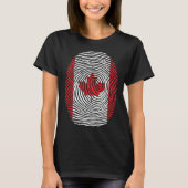 Happy Canada Day Canadian Canada Flag Maple Leaf T-shirt (Voorkant)