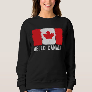 Happy Canada Day Canadian Canada Flag Maple Leaf   Trui
