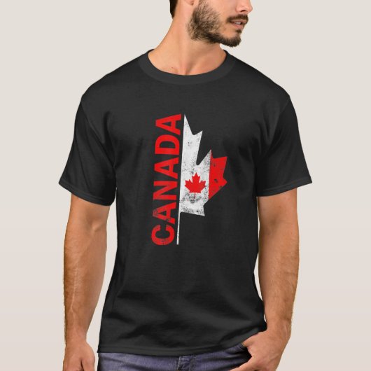 Happy Canada Day Canadian Flag Reindeer Patriotic T-shirt (Voorkant)