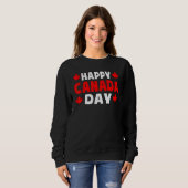 Happy Canada Day Cute Maple Leaf Canada Day Mannen Trui (Voorkant volledig)
