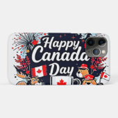 Happy Canada Day Fun Case-Mate iPhone Case (Achterkant (horizontaal))