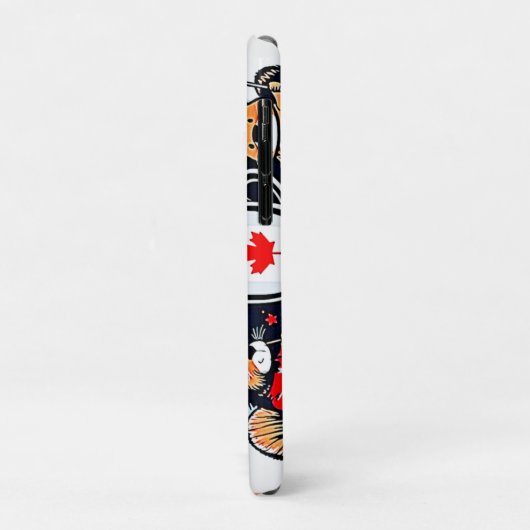 Happy Canada Day Fun Case-Mate iPhone Case (Achterkant/links)