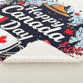 Happy Canada Day Fun Sherpa Deken (3/4)