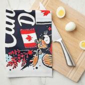 Happy Canada Day Fun Theedoek (Quarter Fold)