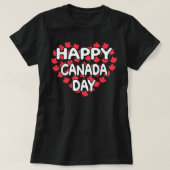 Happy Canada Day Funny Canadian Flag Canada Pride T-shirt (Design voorkant)
