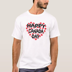 Happy Canada Day Funny Canadian Flag Canada Pride T-shirt