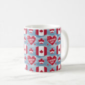 Happy Canada Day Gift Koffiemok (Voorkant rechts)