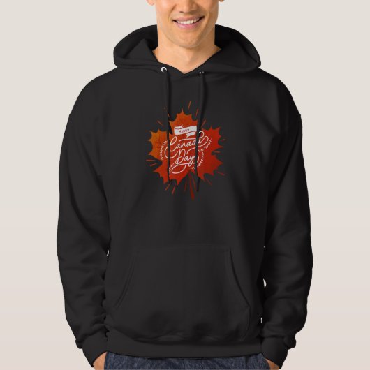 Happy Canada Day Hoodie (Voorkant)