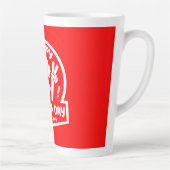 Happy Canada Day Juli 1 Grote KoffieMok Latte Mok (Rechts)