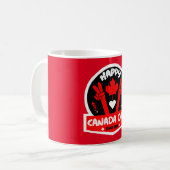 Happy Canada Day Juli 1 Koffiemok (Voorkant links)