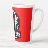 Happy Canada Day Juli 1 KoffieMok Latte Mok (Rechts)