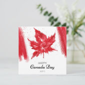 Happy Canada Day Kaart (Staand voorkant)